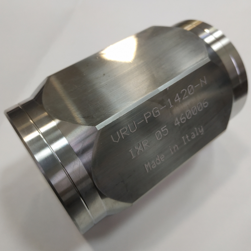 Обратный клапан высокого давления INOX RIVA VRU-PG-1320-G  фото 1