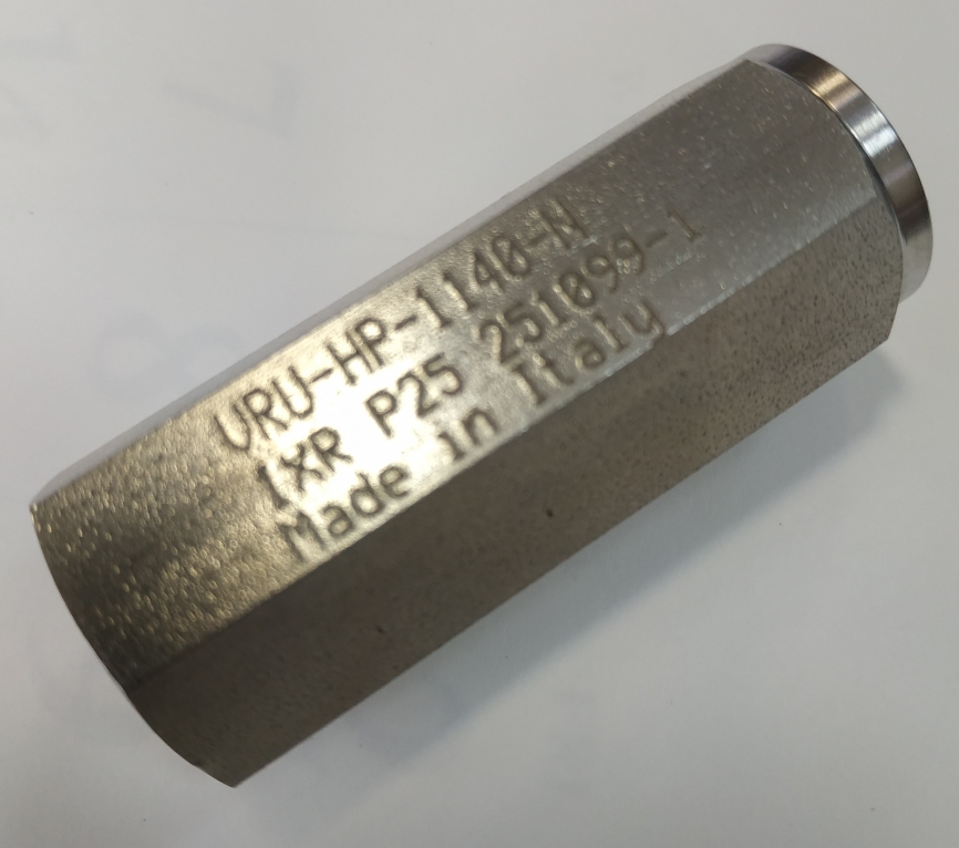 Обратный клапан высокого давления INOX RIVA VRU-HP-1140-N фото 1