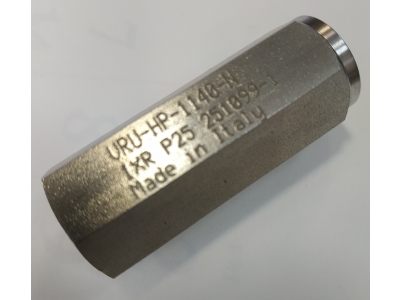 Обратный клапан высокого давления INOX RIVA VRU-HP-1140-N